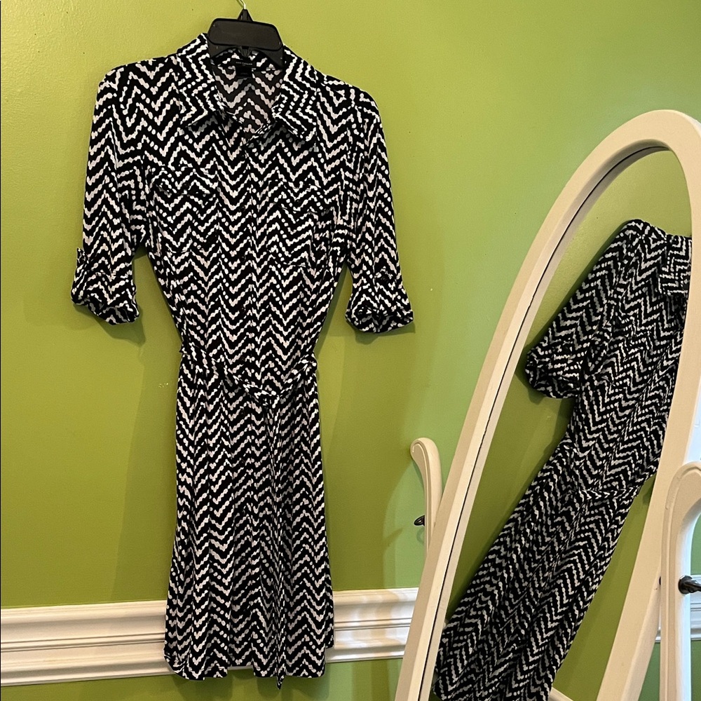 EUC Ann Taylor Herringbone Shirt Dress